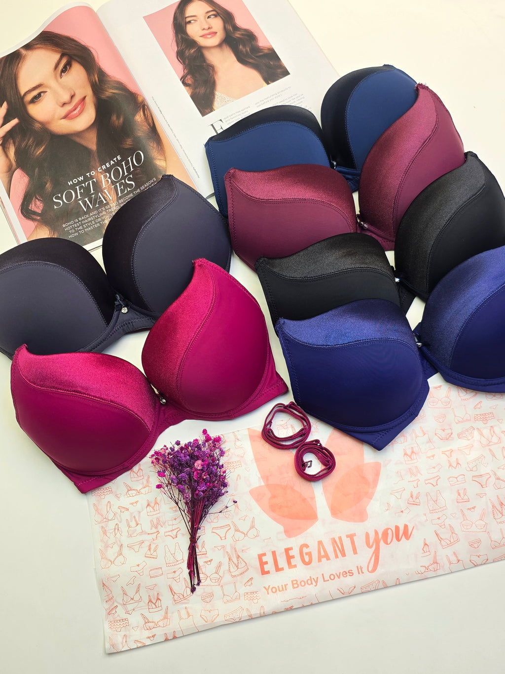 (34-40)Binny's Padded Push-up Wired Bra