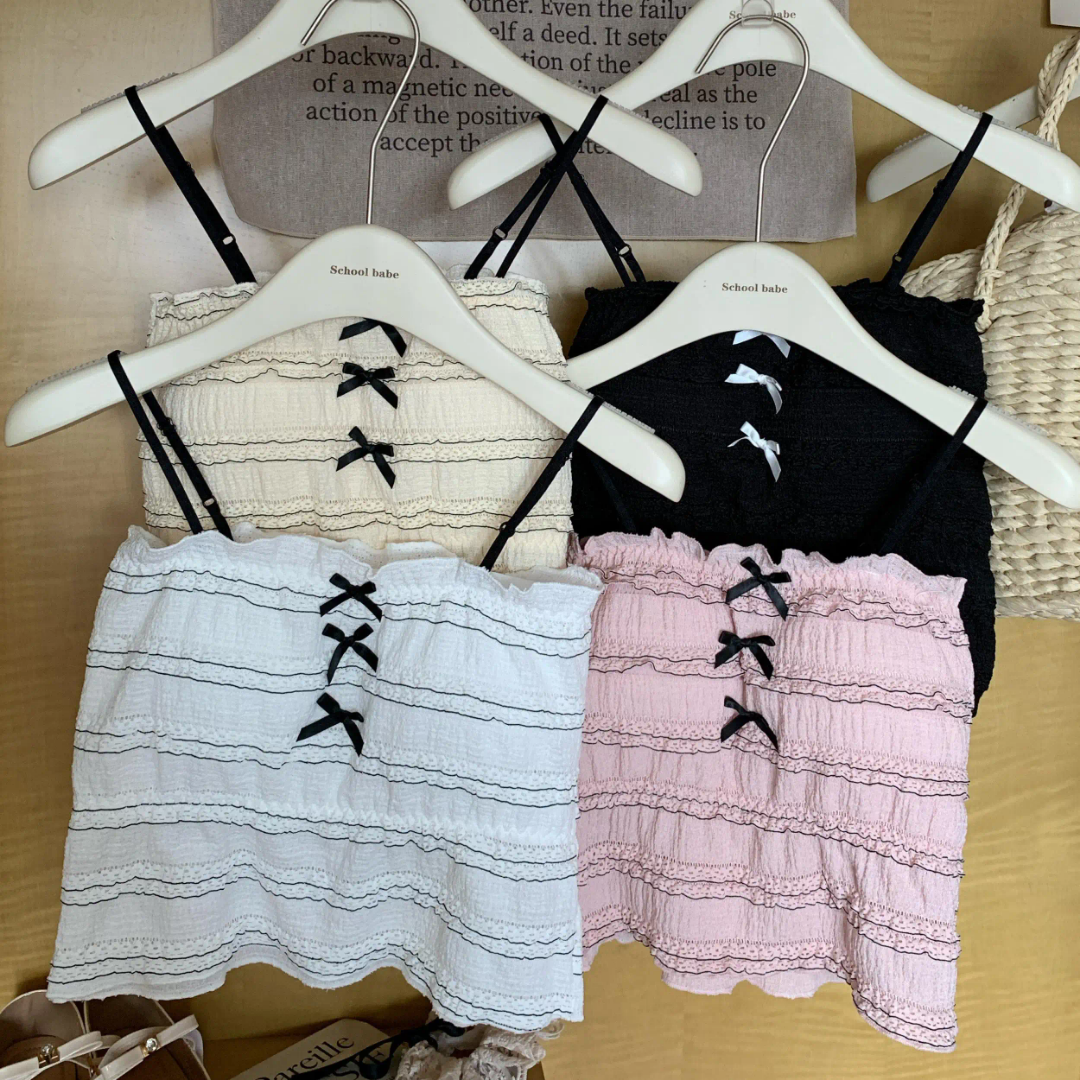 (30-36) Beautiful Thin Straps Lacy Tank Top(036)