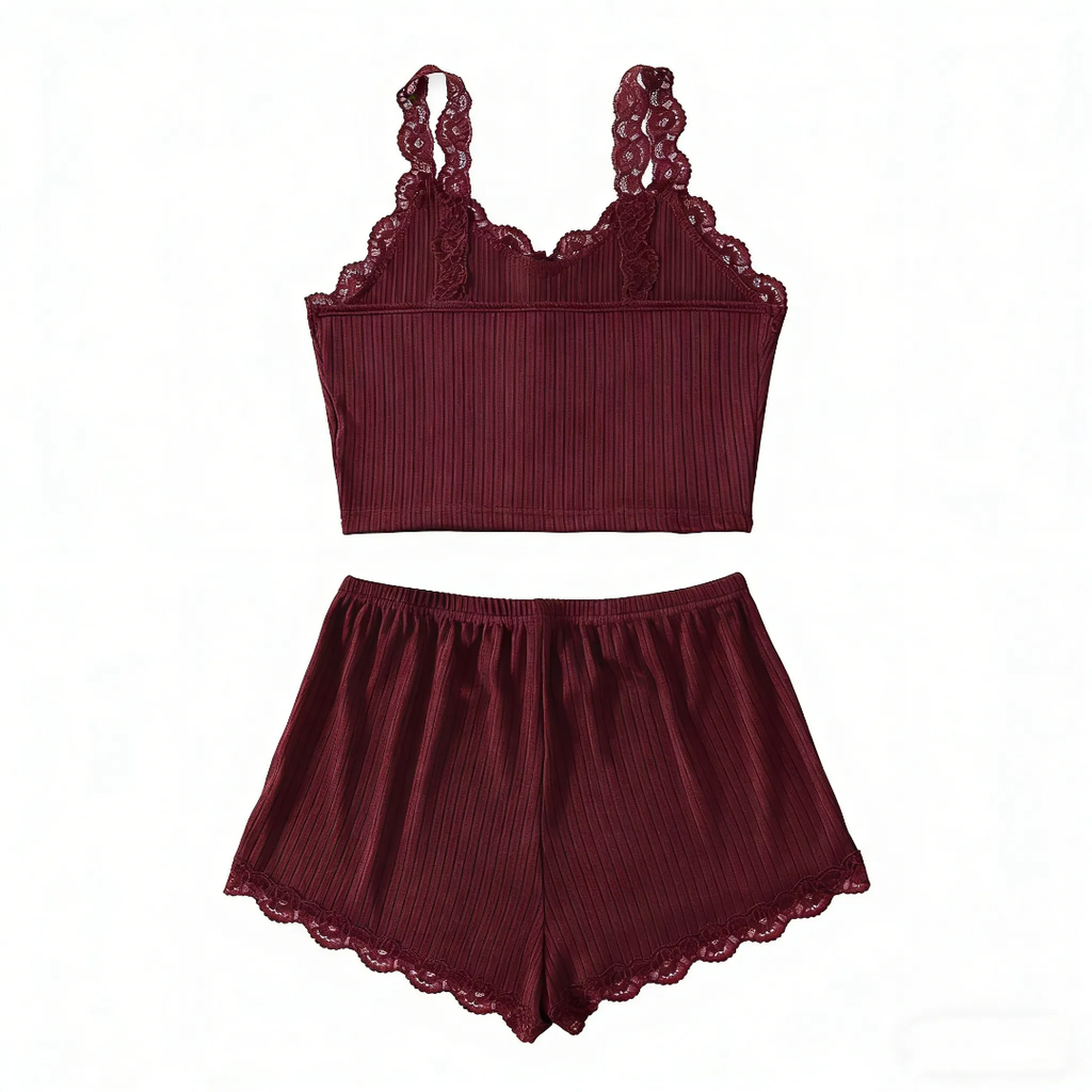 Women Lacy Straps with Boxer (65215)