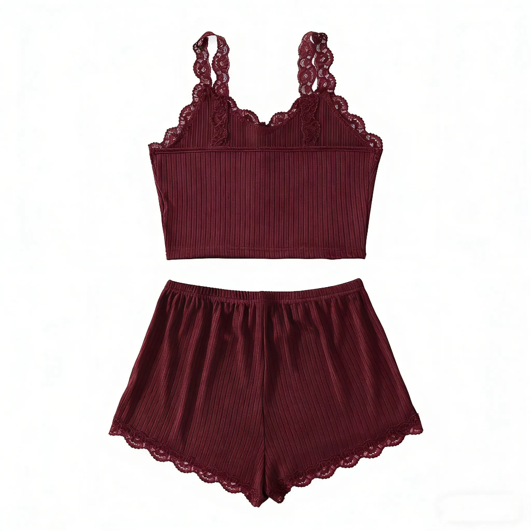 Women Lacy Straps with Boxer (65215)