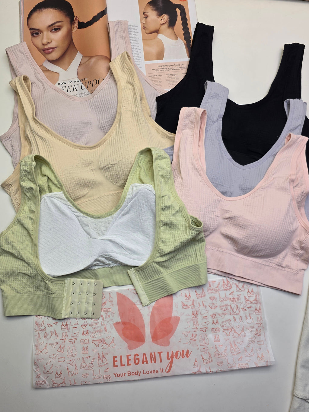 (38-42)Plus Size Sports Bra With Back Hooks