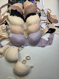 (40-44)D Lacy Light Padded Under Wire Half cup lace bra (141)