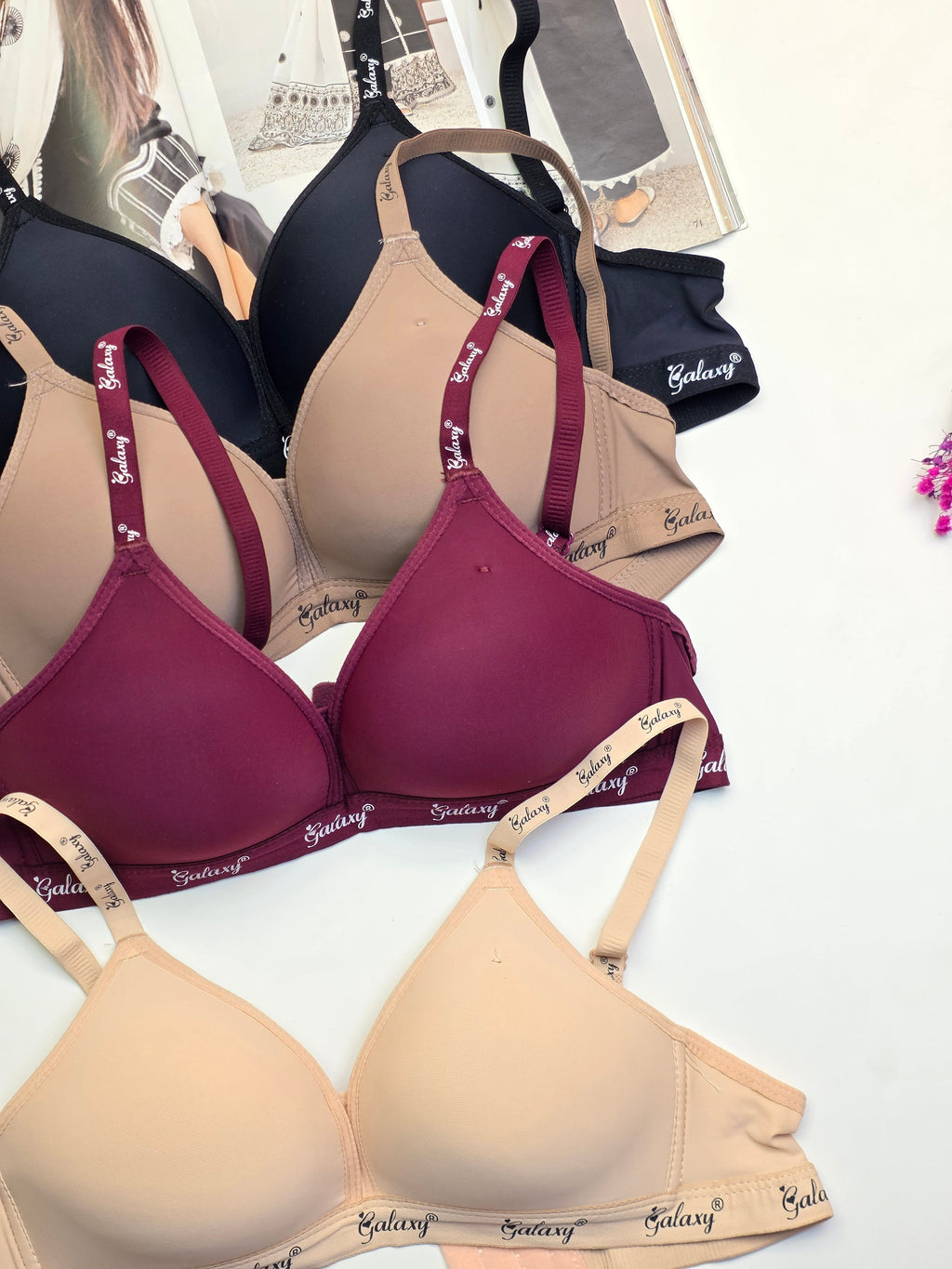 Dailywear Soft Push-up Non Wire Bra ( PACK OF 3 )