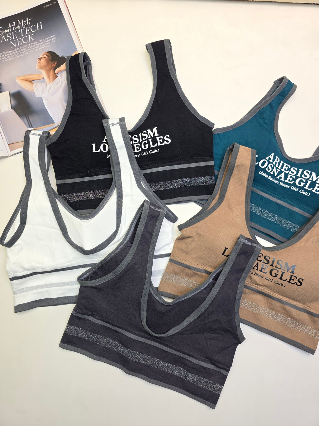 (30-38)WIDE STRAP SPORTS BRA