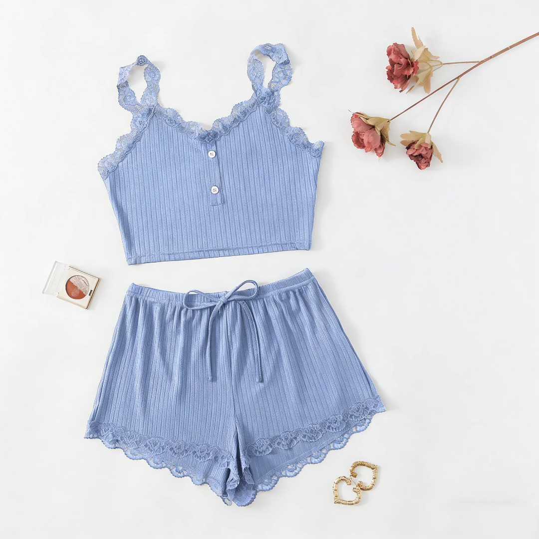 Women Lacy Straps with Boxer (65215)