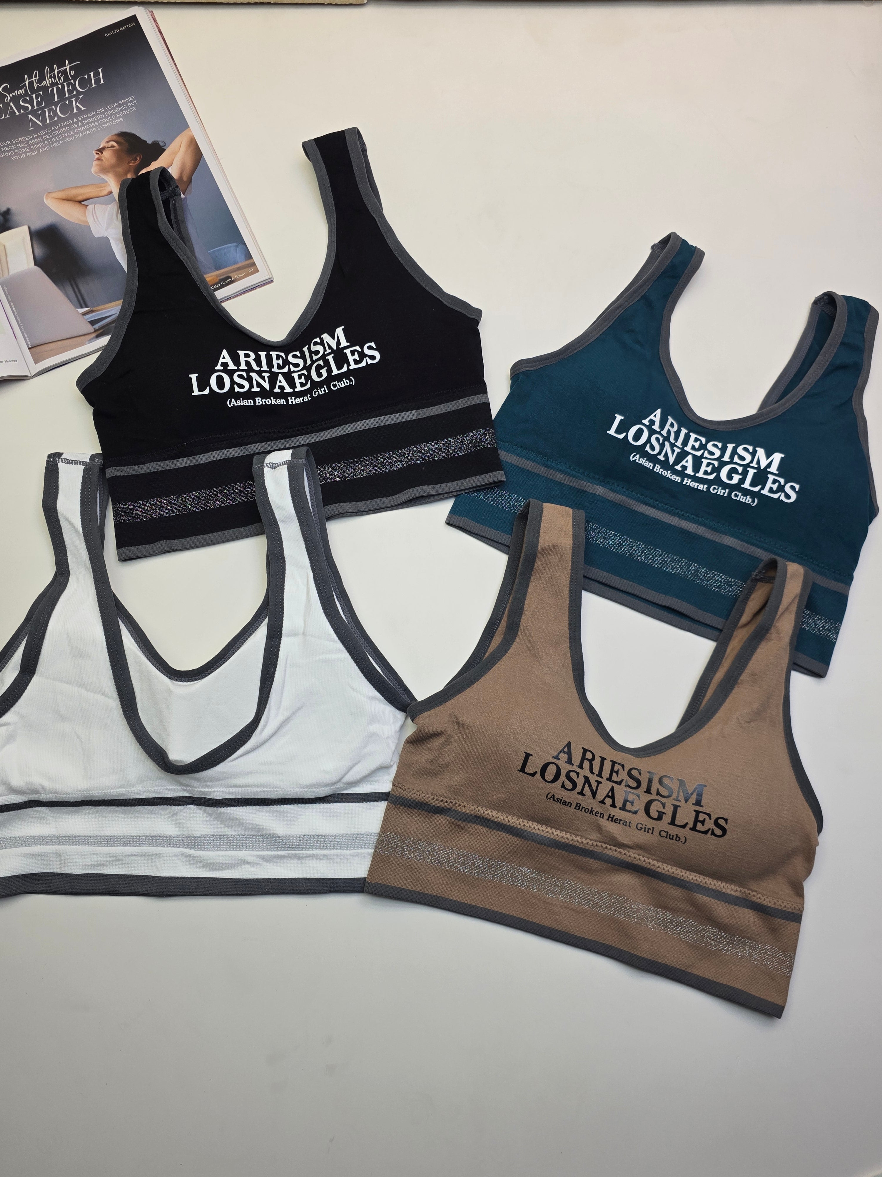 (30-38)WIDE STRAP SPORTS BRA