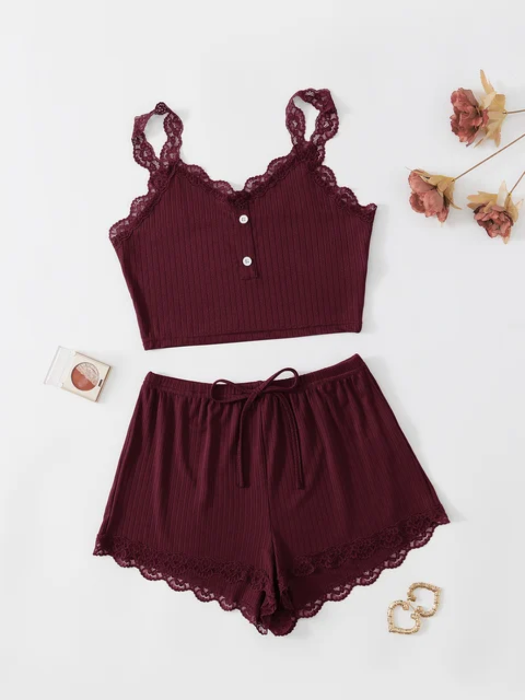 Women Lacy Straps with Boxer (65215)